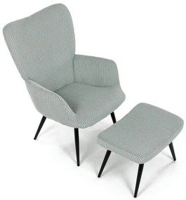 Autronic BONTEC Relaxačné kreslo, modrá, menčestrová látka, AK-L7285 BLUE6 Farba: Zelená