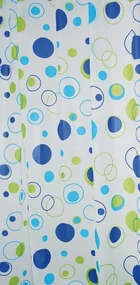 Aqualine Aqualine, Sprchový záves 180x200cm, vinyl, bubliny, ZV027