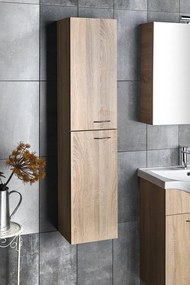 Aqualine Aqualine, ZOJA/KERAMIA FRESH skrinka vysoká 30x140x20cm, dub platin, 51157