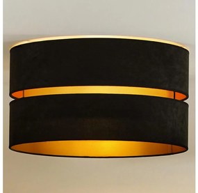 Duolla - Stropné svietidlo DUO 1xE27/40W/230V pr. 40 cm čierna/zlatá