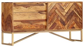 vidaXL Komoda 118x30x60 cm masívne sheesamové drevo