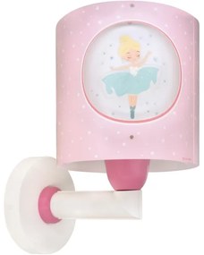 Dalber 60919 - Detská nástenná lampa PRINCESS DANCE 1xE27/15W/230V ružová
