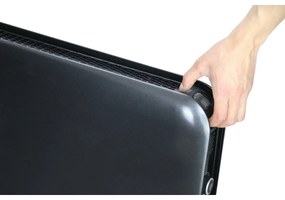Mill Prenosný konvektor LED displej 2000 W čierny