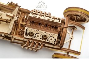Ugears - 3D drevenené mechanické puzzle U9 Auto Grand Prix