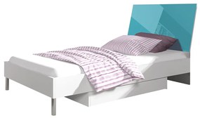 Detská posteľ Paradise PD3, Farby: biela / tyrkysový lesk