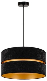 Duolla - Luster na lanku DUO 1xE27/15W/230V pr. 40 cm čierna/zlatá