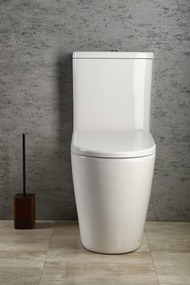 Sapho, TURKU RIMLESS WC kombi misa zvýšená, sp./zad.odpad, PC104WR