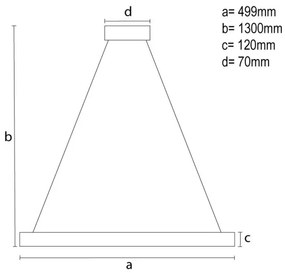 LED Stmievateľný luster na lanku LED/80W/230V 3000-6500K čierna + diaľkové ovládanie