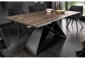 Rozkladací jedálenský stôl 39561 180/260 x 90cm Rust Look Ceramik  - Komfort-nábytok