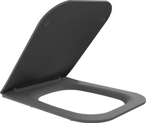 Mexen Madox, toaletné WC sedadlo s pomalým zatváraním, duroplast, tmavá šedá, 39154061
