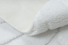 Kúpeľňový koberček SUPREME STONES kamienky, biely kruh