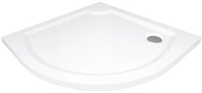 Gelco Gelco, VIVA90 sprchová vanička z liateho mramoru, štvrťkruh, 90x90x4cm, R550, GV559