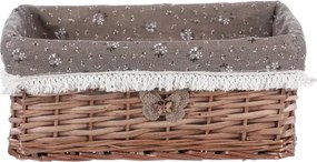 Prútený košík Eman, hnedý stredný%