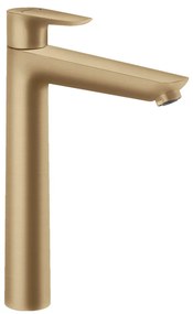 Hansgrohe Talis E, vysoká umývadlová batéria 240 s odtokovou súpravou s tiahlom, kefovaná bronzová, HAN-71716140