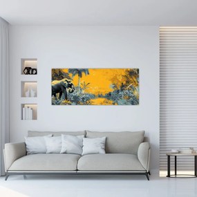 Obraz - Slon v prírode (120x50 cm)