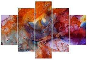 Obraz - Abstraktné atramentové umenie (150x105 cm)