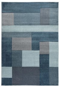 Kusový koberec Hand Carved Cosmos Denim Blue, 80x150, modrá, kancelária, Flair Rugs