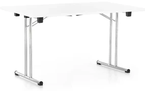 Skladací stôl 140 x 80 cm, biela