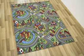 Detský metrážny koberec O-rally