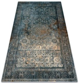 Koberec OMEGA MAMLUK rozeta / vintage, tmavomodrý