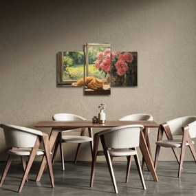 Obraz - Mačka na okne (90x60 cm)