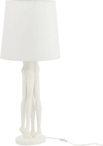 Biela stolná lampa súsošia ľudského páru Figurines – Ø 24*90 cm E27 / 60W
