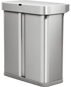Simplehuman Bezdotykový kôš s hlasovým senzorom na triedený odpad 58 l, nehrdz. oceľ