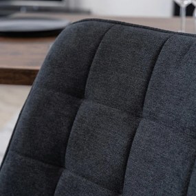 PROXIMA.store - Čalúnená jedálenska stolička RICK 2 FARBA: sivá, MATERIÁL: pletená