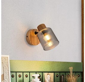 Brilagi - Nástenné bodové svietidlo HYGGE 1xE14/15W/230V kaučukovník/dymové