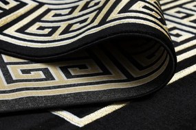Koberec GLOSS 6776 86 Styl, greek - čierny, zlatý