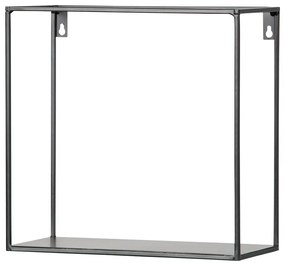 Súprava 2 čiernych nástenných políc WOOOD Meert