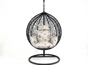 Vankúš do závesného kresla KOKON, béžový so vzorom