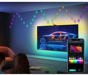 Rabalux 77124 vonkajší svetelný SMART reťaz Biri 10 m, s funkciou časovača, pamätí,
