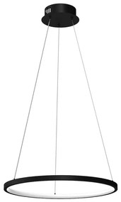 LED Luster na lanku HOOP LED/27W/230V pr. 50 cm 4000K čierna