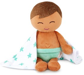 Bábika plyšová do vane chlapec Lulla Baby Light Brown Hair