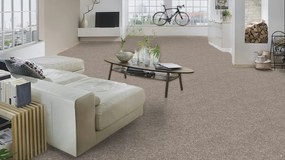 Lano, Koberec metráž Bloom 230, na mieru, šíře 4m,5m, hnedá, ab (mriežka), chodba / predsieň