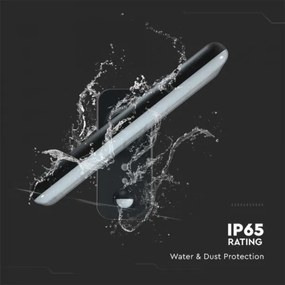 LED solárne nástenné svietidlo so senzorom LED/15W/3,2V 4000K/6000K IP65 čierne
