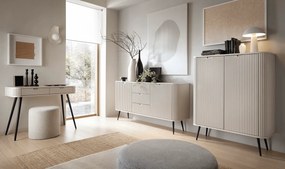 Toaletný stolík CORA II kašmír + led zrkadlo
