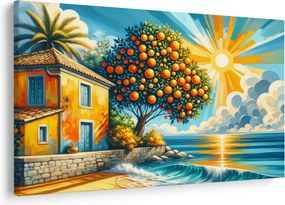 Obraz - Dom s pomarančmi I. (90x60 cm)