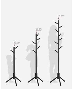 Stojanový vešiak LINEA čierny