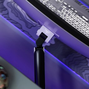 Držiak na 49" monitor, šedý/čierny LED RGB X-ARM