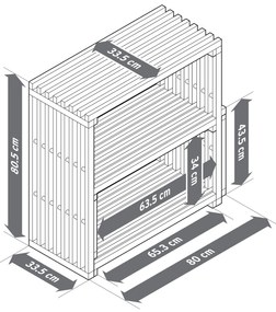 Vysúvací stupňovitý regál »FLEKSIBEL«