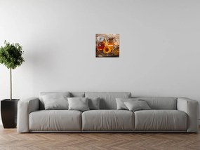 Gario Obraz s hodinami Včelí med Rozmery: 60 x 40 cm