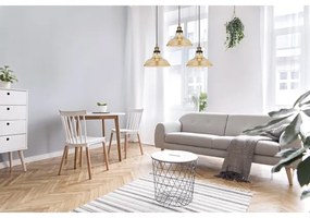 ITALUX MDM-2381/3 GD+AMB - Luster na lanku HUBERT 3xE27/40W/230V