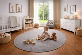 Vopi, Kusový koberec Udinese šedý ovál, 120x170, šedá, chodba / predsieň