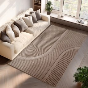 Svetlohnedý prateľný koberec 80x150 cm Pompei 1612 – Ayyildiz Carpets