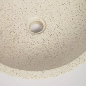 Umývadlo z terrazzo Kave Home Sunday, ø 40 cm