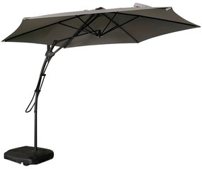 Zahradní slunečník Houseland Zylo 300 cm světle šedý