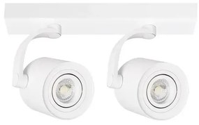 Moderné bodové svietidlo Bross 2 Arm biele