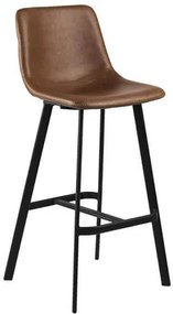 Oregon barová stolička hnedá ekokoža